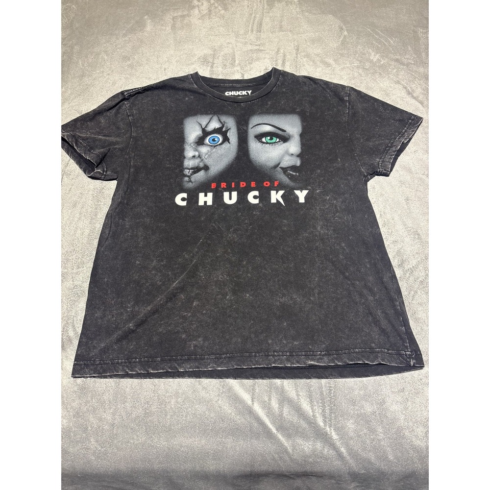 Chucky Bride Of Chucky Shirt Mens Medium Black Graphic Tee Horror Hybrid Apparel